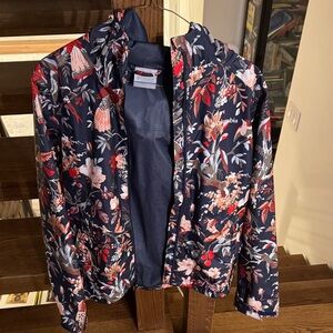 Columbia Women's Floral Ski Jacket - Black and Red